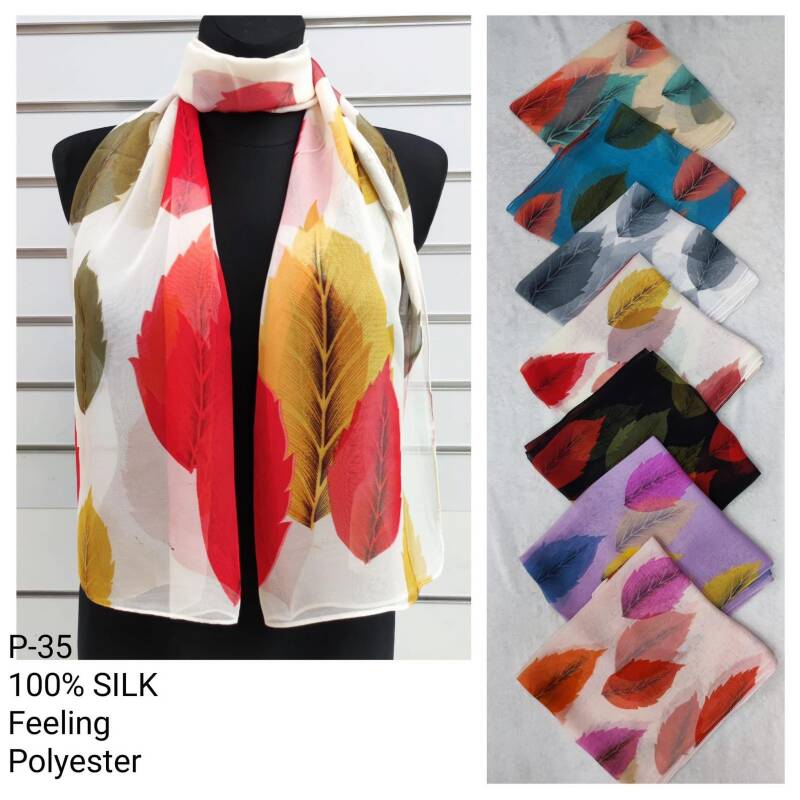 Szaliki damskie Roz Standard, Mix Kolor Paczka 12 szt 1